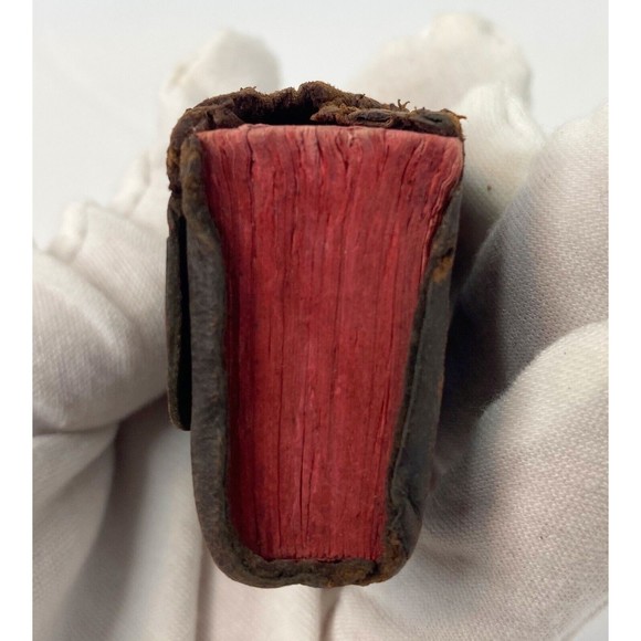 Vintage Miniature Webster's Dictionary Leather, 1800 Words, Miniature Dictionary - Picture 2 of 16